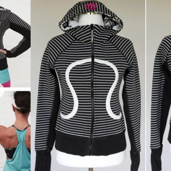lululemon athletica Tops - NWOT Lululemon Scuba Hoodie Stretch Stripe Floral